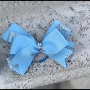 Blue and Silver bow